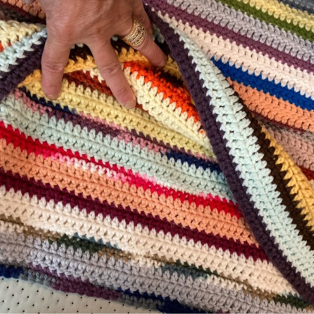 Handmade blanket crochet